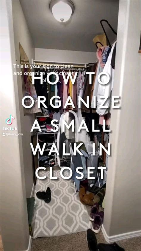 How To Organize A Small Walk In Closet To Save Space Small Closet