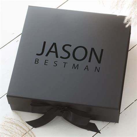 Personalised Groomsmen Box - Choose your Colour