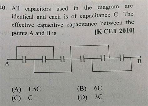 All Capacitor Used In The Diagram Are Identical And Each Is Capacitance