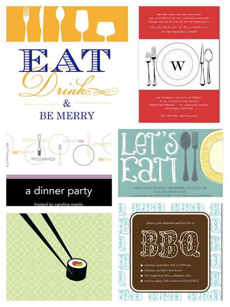 Dinner Party Invitations | PartyIdeaPros.com