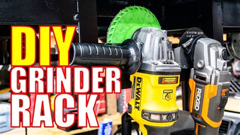 How To Diy Grinder Rack For Our Welding Table Organization Youtube