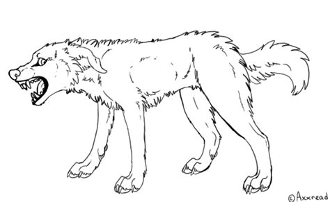 Snarling dog lineart by Axxread on DeviantArt