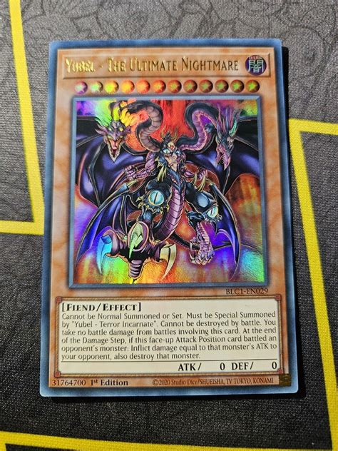 Yubel The Ultimate Nightmare BLC1 EN029 Ultra Rare 1st Edition