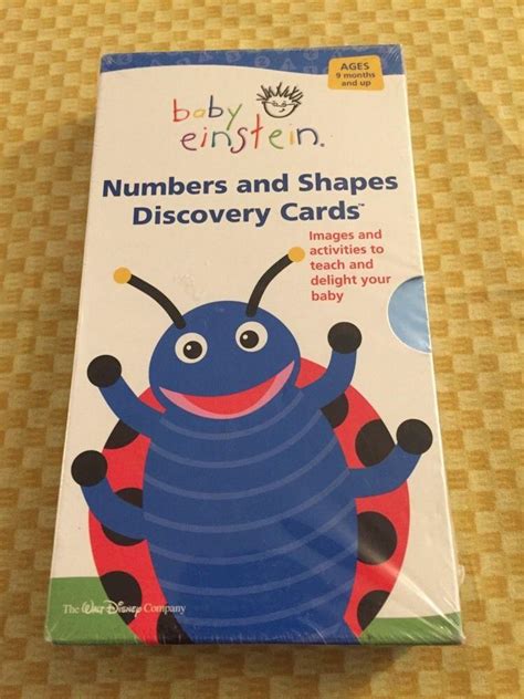 Baby Einstein Numbers Shapes Discovery Cards New Sealed