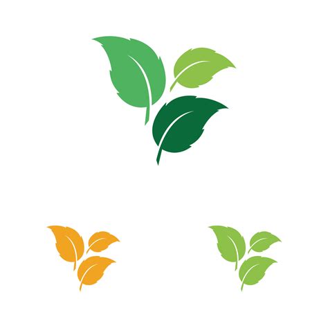 leaf logo and symbol 18969640 Vector Art at Vecteezy