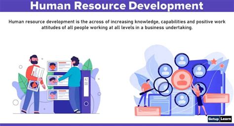 What Is Human Resource Development Definitions Objectives Features