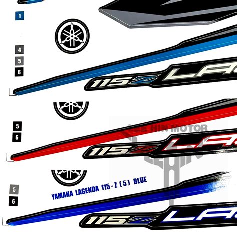 Grade Aaa Yamaha Lagenda Z Body Sticker Body Stripe Lee Hin Motor