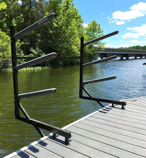 Kayak Dock Storage Rack G System Holds Up To 4 Kayaks Over The Water