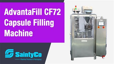 Saintyco Advantafill Cf Automatic Capsule Filling Machine Youtube