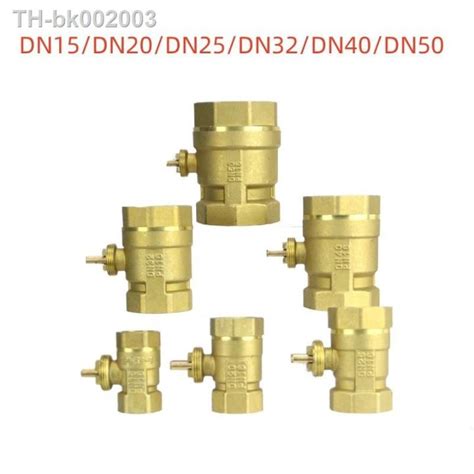 Dn15 Dn20 Dn25 Dn32 Dn40 Dn50 Electric Motorized Thread Brass Ball Valve Body Th