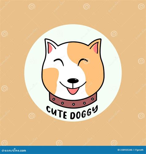 Vector Illustration of Cute Dog. Dog Logo Vector Stock Vector ...