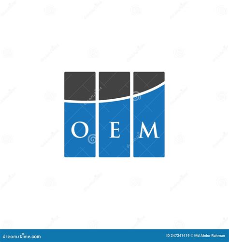 Oem Letter Logo Design On White Background Oem Creative Initials