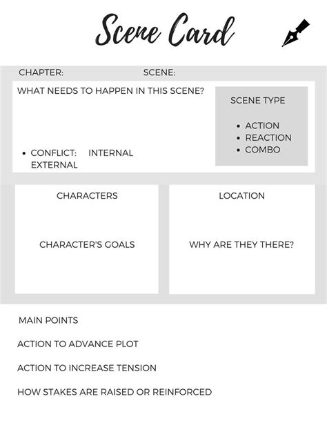 Scene Card Template