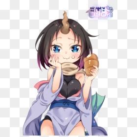 Elma Dragon Maid Eating, HD Png Download - vhv