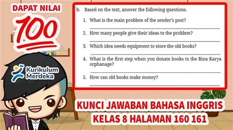 Kunci Jawaban Bahasa Inggris Kelas 8 Halaman 160 Which Idea Needs