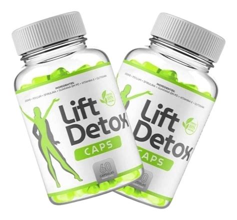 Lift Detox Caps Pote Caps Queima De Gordura Brinde