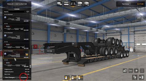 Stacked SCS Lowboy Trailers With Extra Cargo V1 8 1 43 Mod ATS