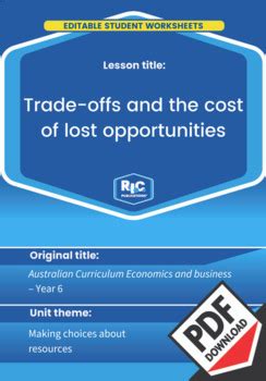 Economics And Business Trade Offs And The Cost Of Lost Opportunities