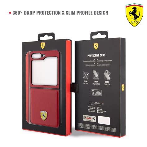 Jual Ferrari Case Samsung Galaxy Z Flip 5 Ferrari Pu Shield Metal Black Original 2023 Zalora