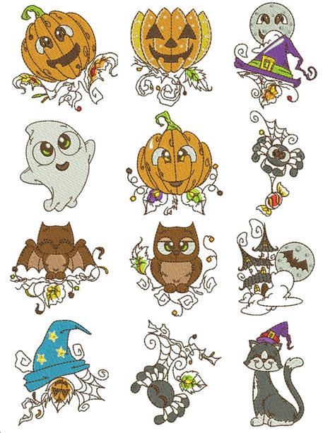 Happy Owl Oween Machine Embroidery Designs By Sew Swell