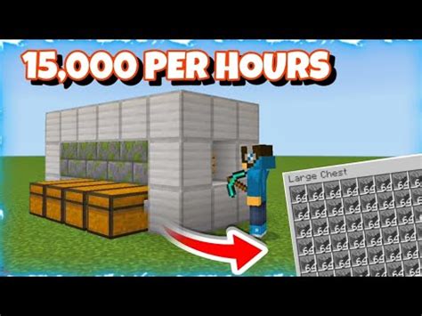 Minecraft Easiest Cobblestone Farm 1 20 Minecraft Cobblestone Farm