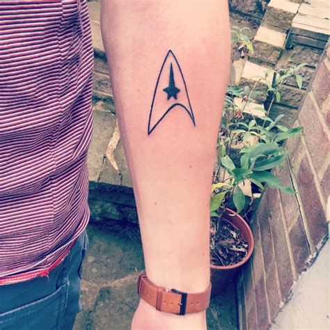 Star Trek tattoo - Starfleet Insignia inner-forearm tattoo | Star trek ...