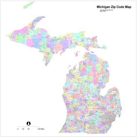 Zip Code Map Of Michigan Map Of Rose Bowl