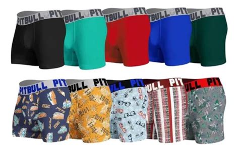 Kit 12 Cuecas Pitbull Original Boxer Box Premium Adulto Parcelamento