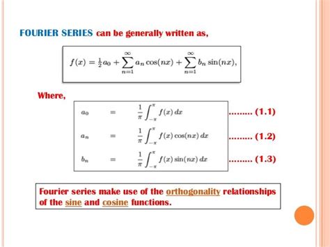 Types Of Fourier Series