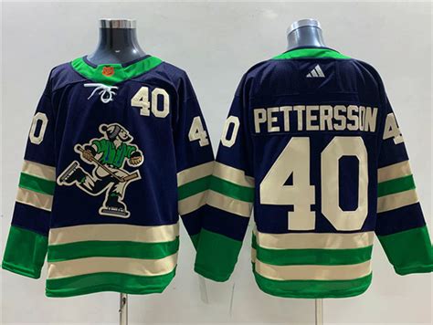 Vancouver Canucks 40 Elias Pettersson Navy Reverse Retro 2 0 Jersey