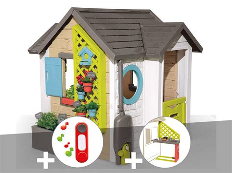 Cabane Enfant Smoby Garden House Sonnette Cuisine D T Leroy Merlin