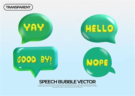 premium psd chat bubble colorful vector designer green