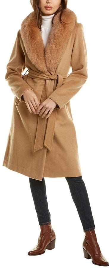 Sofia Cashmere Sofiacashmere Oversized Wool Blend Wrap Coat Shopstyle