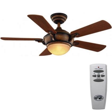 Hampton Bay Midili In Led Indoor Gilded Espresso Ceiling Fan