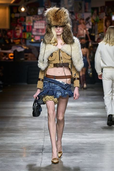 Dsquared Fall Ropas Extra As Supermodelos Desfile De Moda