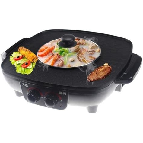 Barbecue coréen hot pot double cuisinière électrique one piece hot pot électrique hot pot