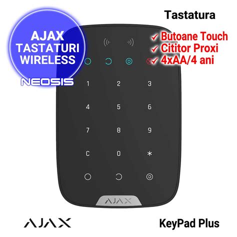 Ajax Keypad Plus Tastatura Wireless Neosis Security