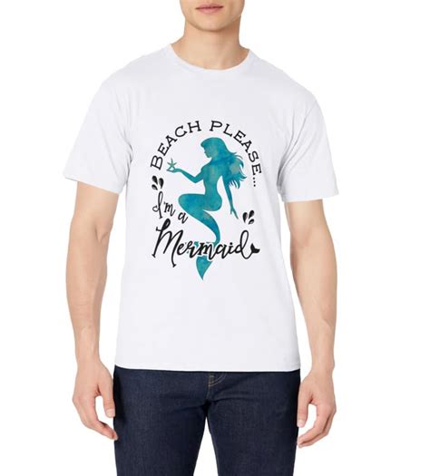 Snapklik Aqua Blue Watercolor Beach Please Im A Mermaid T Shirt