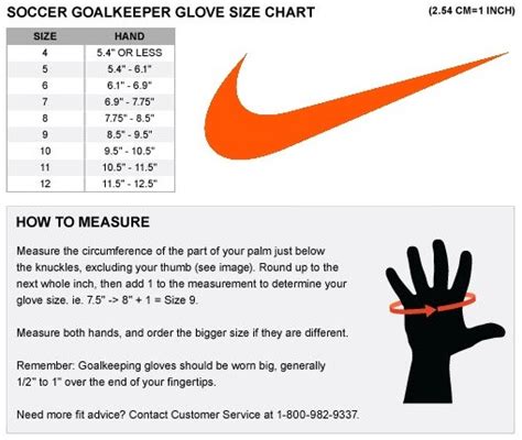 Children S Goalkeeper Gloves Size Chart - Images Gloves and ...