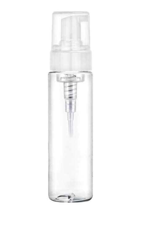 Oz Ml Clear Mm Cylinder Round Pet Plastic Bottle