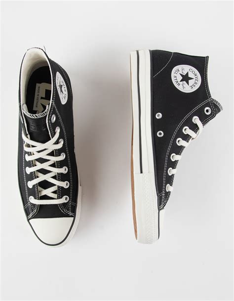 Converse Cons Chuck Taylor All Star Pro Cut Off Mid Top Shoes Black