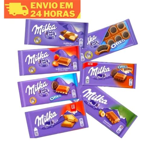 Milka Barra De Chocolate Importado Diversos Sabores Pre O Por