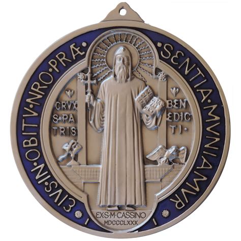 6" St. Benedict Wall Medal - Our Lady of Guadalupe Monastery Giftshop