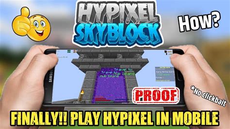 Play Real Hypixel On Mobile How To Join Real Hypixel On Mobile