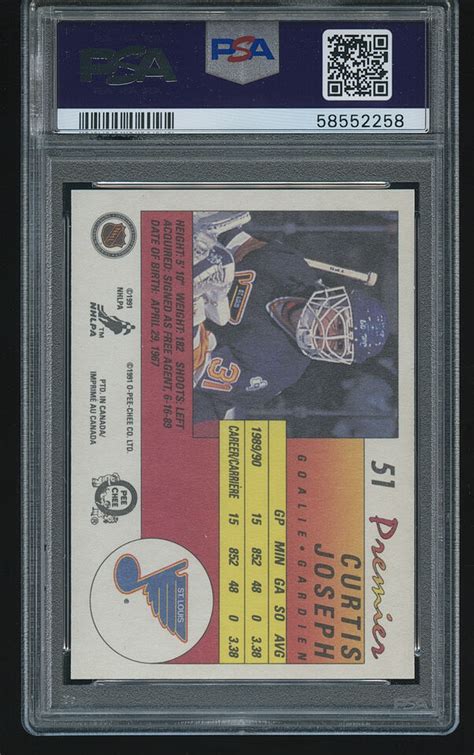 Curtis Joseph O Pee Chee Opc Premier Rc Psa Ebay