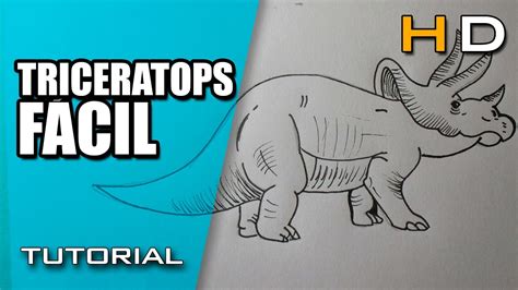 Cómo Dibujar Un Dinosaurio Triceratops Paso A Paso Fácil Dibujo De Un Triceratops Youtube