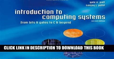 Introduction To Computing Systems From Bits And Gates To C And Beyond