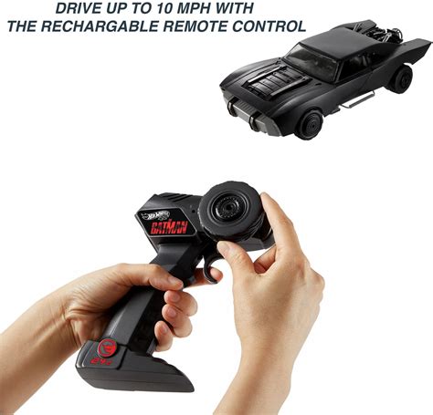 Hot Wheels RC The Batman Batmobile Remote Controlled Scale Toy Vehicle From The Movie USB