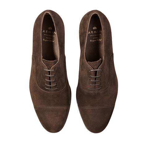 Carmina Brown Suede Forest Captoe Oxford Baltzar