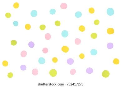 Seamless Pastel Multi Polka Dot Stock Illustration Shutterstock